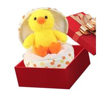 Protoence Jouets en Peluche d'animaux,Modèle d'animal en Peluche Doux Et Adorable - Figurine D'Œuf en Tissu Doux avec Fermeture Éclair | pour Femmes Hommes Filles Adolescents Adultes Salon Chambre