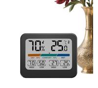 Protoence Moniteur D'Humidité Et De Température,Enregistreur De Température Minimum Et Maximum | Hygromètre Numérique À Grand Écran Coloré - pour Chambre, Chambre d', Placard, Automobile, Lieu de