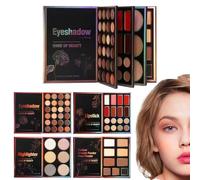 Protoence Palette De Maquillage,55 Couleurs De Poudre Correctrice - Maquillage Illuminateur Mat Et Nacré | Pour Femmes Et Jeunes Filles Beauté Festival Soirée Rencontre Événement Formel