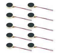 Protoence Petit Moteur Vibrant,10 Pièces Moteurs de Vibration DC pour Applications Électroniques | Petit Secoueur Plat en Forme de Pièce,pour Électroniques Tablettes Smartphones Contrôleurs de Jeu