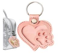 Protoence Porte-Clés Souvenir Poils de Chien | Pendentif en Cuir pour Sac à Dos - Mémoire Charm Keychain de Collecte pour Adultes Sac à Dos Anniversaire Noël