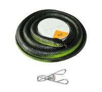 Protoence Serpent Factice Farce - 120 cm Figurine Blagues Canular | Serpents Jouets avec Fil et Pince | pour et Adultes Poisson d'Avril École Maison Jardin Cour de Récréation Extérieur