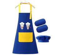 Protoence Tablier Enfant,Bavette Ajustable | Tablier d'Art pour - Pour Garçons Et Filles De 2 À 12 Ans Pour La Pâtisserie La Cuisine La Salle De Classe La Maison Le