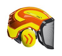 Protos Integral Forest Helm, Couleur:Orange/Gelb;Ausstattung:grobes Visier