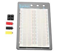 Prototype PCB Breadboard, Banc d'essai 1260 trous Deux borniers Plaque d'essai durable, soudure gratuite pour la mise en service de la formation en aluminium de circuit