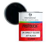 PROTOUCH Spray de peinture acrylique mat pour carrosserie voiture Noir de jais 2 K 1 litre