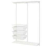 ProTuning BOAXEL Combinaison penderie, 125 x 40 x 201 cm, blanc