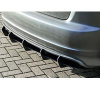 Protuning Diffuseur de pare-chocs arrière performant avec baleines et ailettes pour Audi S3 8P Sportback Facelift 09-12, Noir