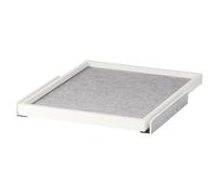 ProTuning KOMPLEMENT Plateau coulissant avec tapis de tiroir, blanc/gris clair, 50 x 58 cm