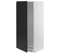 ProTuning METOD Armoire haute pour réfrigérateur/congélateur, blanc/anthracite mat Upplöv, 60 x 60 x 140 cm
