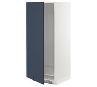 ProTuning METOD Armoire haute pour réfrigérateur/congélateur, blanc Axstad/bleu mat, 60 x 60 x 140 cm