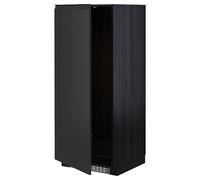 ProTuning METOD Armoire haute pour réfrigérateur/congélateur, noir/anthracite mat Upplöv, 60 x 60 x 140 cm