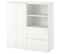ProTuning PLATSA/SMÅSTAD Combinaison de rangement, blanc/blanc, 120x42x123 cm