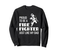 Proud 2nd Generation Firefighter Illustration - Like My Dad Sweatshirt