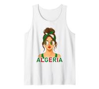 Proud Algerian Girl Algeria Flag Algerian Girlfriend Wife Débardeur