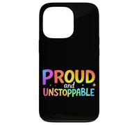 Proud and Unstoppable Motivational Typography (Typographie Coque pour iPhone 13 Pro