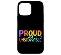 Proud and Unstoppable Motivational Typography (Typographie Coque pour iPhone 13 Pro Max
