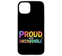 Proud and Unstoppable Motivational Typography (Typographie Coque pour iPhone 15 Plus