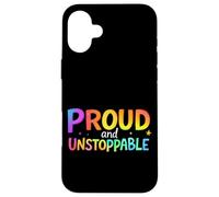 Proud and Unstoppable Motivational Typography (Typographie Coque pour iPhone 16 Plus