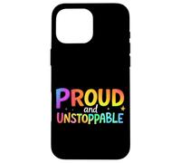 Proud and Unstoppable Motivational Typography (Typographie Coque pour iPhone 16 Pro Max