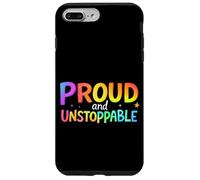 Proud and Unstoppable Motivational Typography (Typographie Coque pour iPhone 7 Plus/8 Plus