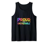Proud and Unstoppable Motivational Typography (Typographie Débardeur