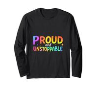 Proud and Unstoppable Motivational Typography (Typographie Manche Longue