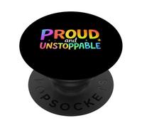 Proud and Unstoppable Motivational Typography (Typographie PopSockets PopGrip Adhésif