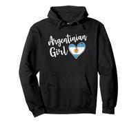 Proud Argentinian Girl Argentina Flag Girlfriend Wife Sweat à Capuche