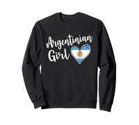 Proud Argentinian Girl Argentina Flag Girlfriend Wife Sweatshirt