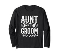 Proud Aunt of The Groom Wedding Party Manche Longue