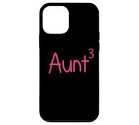 Proud Aunt of Three Kids 3 Third Newborn Neveu Nièce Coque pour iPhone 12 Mini