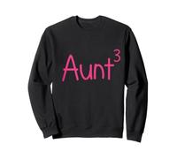 Proud Aunt of Three Kids 3 Third Newborn Neveu Nièce Sweatshirt