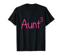 Proud Aunt of Three Kids 3 Third Newborn Neveu Nièce T-Shirt