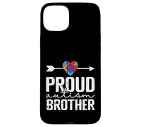 Proud Autism Brother Puzzle Cœur Frère et Soeur Coque pour iPhone 15 Plus