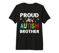 Proud Autism Brothers Bruh Bro Man Autistic Men Autistic Men Brother Son T-Shirt Haut de Gamme