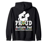 Proud Autism Dad - Accept Understand Love Child Père Fils Sweat à Capuche