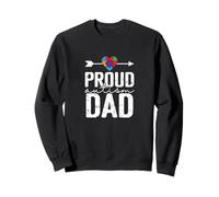 Proud Autism Dad Awareness Support Sweatshirt