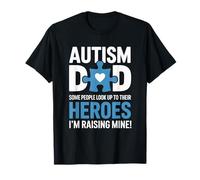 Proud Autism Dad - Raising My Hero Awareness Father Papa T-Shirt