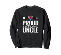 Proud Autism Oncle Neurodiversity Love Sweatshirt