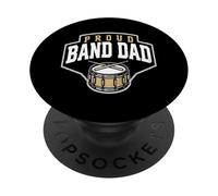 Proud Band Dad Music Performance Support Parent PopSockets PopGrip Adhésif