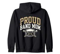 Proud Band Mom Music Performance Support Parent Sweat à Capuche