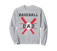 Proud Baseball Dad Fun Baseball Daddy Mens Dada Baseball Baseball Sweatshirt