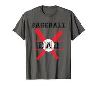 Proud Baseball Dad Fun Baseball Daddy Mens Dada Baseball Baseball T-Shirt