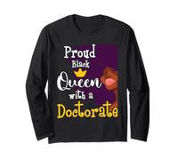 Proud Black Queen - PhD Graduate Ph.D. Graduation Doctorat Manche Longue