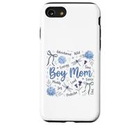 Proud Boy Mom Life Wild Sons Hortensia Libellule Coque pour iPhone SE (2020) / 7/8