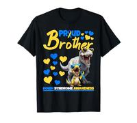 Proud Brother World Down Syndrome Dinosaure T21 T-Shirt