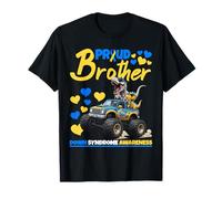 Proud Brother World Down Syndrome Dinosaure T21 T-Shirt