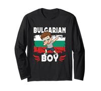 Proud Bulgarian Boy Dab Pose Bulgarian Son Guy Bulgaria Flag Manche Longue