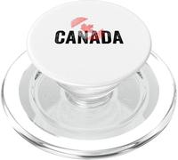 Proud Canada Identity Flag Fingerprint Heritage Gift Travel PopSockets PopGrip pour MagSafe